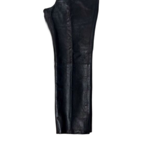 Cache Leather Pants High Rise Black Size 8 - Picture 7 of 11